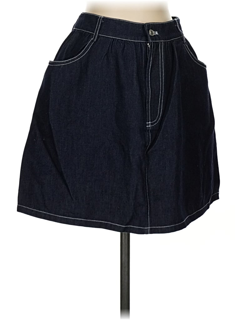 Pre-owned Sage The Label Denim Skirt In Blue