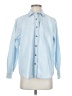 Talbots 100% Cotton Solid Blue Long Sleeve Button-Down Shirt Size S - photo 1