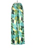 Shein 100% Polyester Tropical Green Casual Pants Size S - photo 1