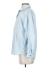 Talbots 100% Cotton Solid Blue Long Sleeve Button-Down Shirt Size S - photo 5