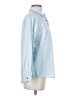 Talbots 100% Cotton Solid Blue Long Sleeve Button-Down Shirt Size S - photo 4