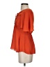 HD in Paris 100% Polyester Orange Short Sleeve Blouse Size 2 - photo 5