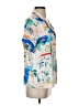 Sheshow Tropical White Short Sleeve Blouse Size S - photo 4