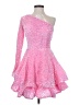 Unbranded 100% Polyester Pink Cocktail Dress Size 2 - photo 1
