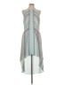 BCBGMAXAZRIA 100% Polyester Print Teal Casual Dress Size L - photo 1