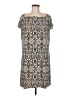 Merona Animal Print Gray Casual Dress Size M - photo 1