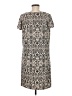 Merona Animal Print Gray Casual Dress Size M - photo 2