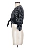 Pull&Bear Blue Short Sleeve Blouse Size S - photo 5