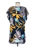 Yincro 100% Polyester Tropical Blue Swimsuit Cover Up Size XS - photo 2