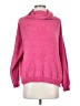Woven Heart Pink Turtleneck Sweater Size S - photo 1