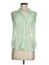 Fun & Flirt 100% Polyester Green Sleeveless Blouse Size M - photo 1