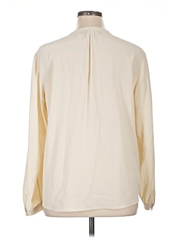 Lafayette 148 New York Long Sleeve Silk Top (view 2)