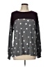 Maurices Polka Dots Gray Pullover Sweater Size L - photo 1