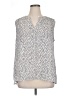 Chaus 100% Polyester Silver Sleeveless Blouse Size XL - photo 1