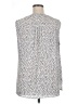 Chaus 100% Polyester Silver Sleeveless Blouse Size XL - photo 2