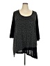 Catherines Jacquard Black 3/4 Sleeve Top Size 2X - photo 1