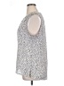 Chaus 100% Polyester Silver Sleeveless Blouse Size XL - photo 5