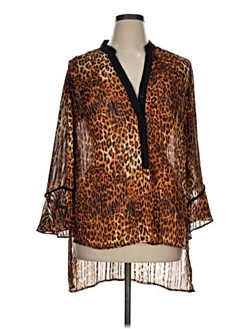 NY Collection 3/4 Sleeve Blouse (view 1)