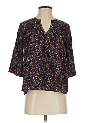 Aqua 3/4 Sleeve Blouse (view 1)