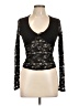 Unbranded Black Long Sleeve Top Size L - photo 1