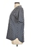 L.L.Bean Chevron-herringbone Stripes Blue Gray Short Sleeve Top Size M - photo 5
