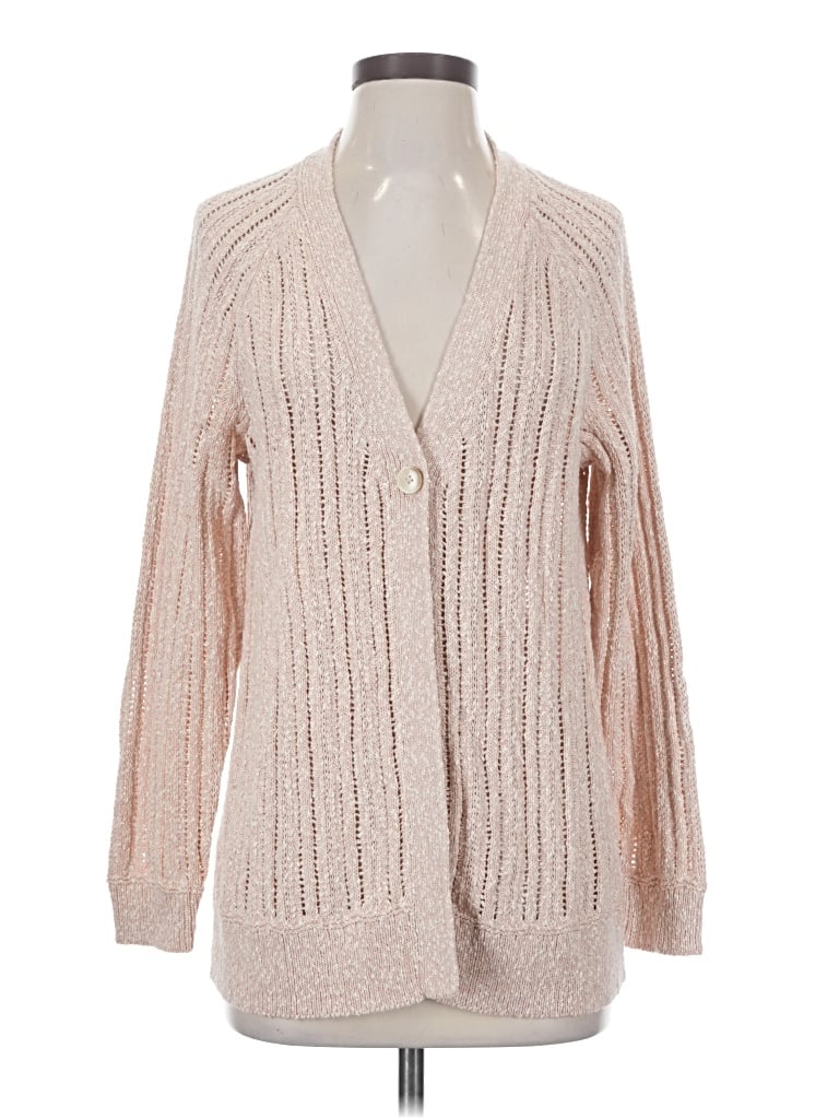 Pre-owned Jjill Cardigan Sweater In Tan