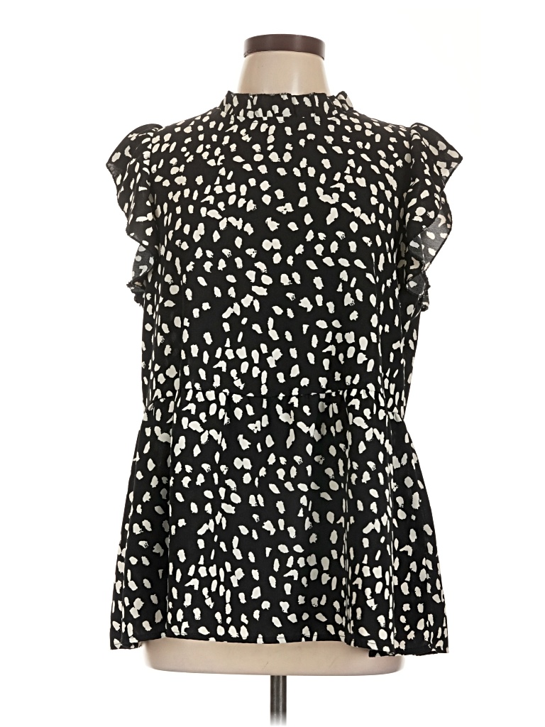 Pre-owned Shein Sleeveless Blouse In Black