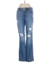 Hollister Hearts Blue Jeans Size 5r - photo 1