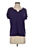 Jaclyn Smith Purple Short Sleeve Top Size S - photo 1