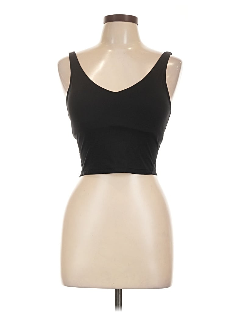 Pre-owned Unbranded Tank Top Black Strapless Neckline Tops