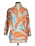 J. McLaughlin Print Orange 3/4 Sleeve Blouse Size M (estimated) - photo 1