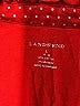 Lands' End Polka Dots Red Sleeveless Button-Down Shirt Size L - photo 7
