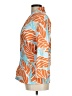 J. McLaughlin Print Orange 3/4 Sleeve Blouse Size M (estimated) - photo 5