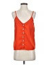 Paper Crane 100% Polyester Orange Sleeveless Blouse Size S - photo 1