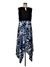 Chico's Graphic Blue Casual Dress Size L - photo 1