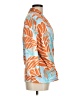 J. McLaughlin Print Orange 3/4 Sleeve Blouse Size M (estimated) - photo 4