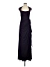 Xscape Black Purple Cocktail Dress Size 8 - photo 1
