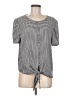Modern Works Gray Short Sleeve Top Size M - photo 1