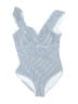 Unbranded Stripes Gray Blue One Piece Swimsuit Size L - photo 1