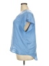 Simply Vera Vera Wang 100% Polyester Blue Short Sleeve Blouse Size XXL - photo 5