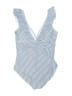 Unbranded Stripes Gray Blue One Piece Swimsuit Size L - photo 2