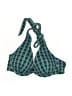 Boden Houndstooth Green Swimsuit Top Size S - photo 1