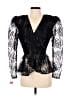 Assorted Brands 100% Acetate Black Long Sleeve Blouse Size 9 - photo 1