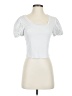 Coco + Jaimeson White Short Sleeve Top Size S - photo 1