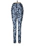 New Directions Print Blue Leggings Size M - photo 2