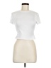 Shein Ivory Short Sleeve Turtleneck Size M - photo 1