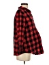 Old Navy 100% Cotton Checkered-gingham Red Long Sleeve Button-Down Shirt Size Sm Maternity - photo 4
