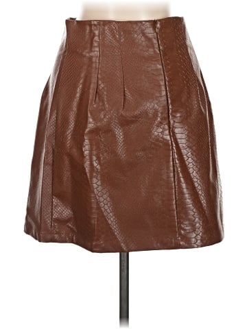 Glamorous Faux Leather Skirt (view 2)