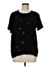 Chaser 100% Polyester Stars Black Short Sleeve Top Size M - photo 1