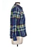 Dickies 100% Cotton Plaid Blue Long Sleeve Button-Down Shirt Size L - photo 4